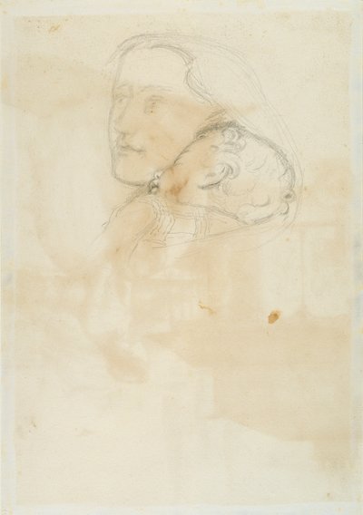 Elfogadva, 1853 (toll és barna tinta szőtt papíron) alkotó: John Everett Millais