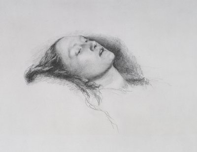 Elizabeth Siddal: Tanulmány az "Opheliához", 1852 alkotó: John Everett Millais