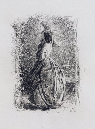 Boldog tavaszt (rézkarc papírra) alkotó: John Everett Millais