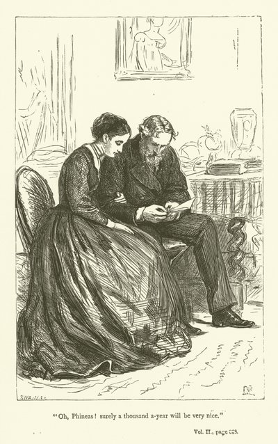 Illusztráció Phineas Finn számára, Anthony Trollope alkotó: John Everett Millais