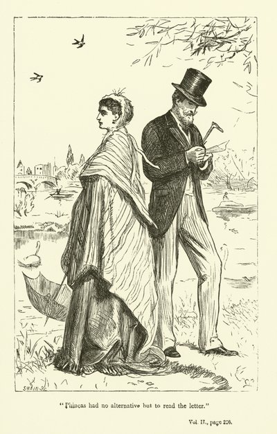 Illusztráció Phineas Finn számára, Anthony Trollope alkotó: John Everett Millais