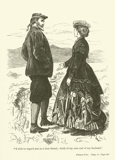 Illusztráció Phineas Finn számára, Anthony Trollope alkotó: John Everett Millais
