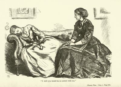 Illusztráció Phineas Finn számára, Anthony Trollope alkotó: John Everett Millais