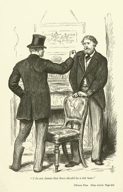 Illusztráció Phineas Finn számára, Anthony Trollope alkotó: John Everett Millais