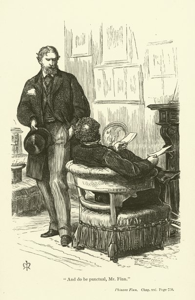 Illusztráció Phineas Finn számára, Anthony Trollope alkotó: John Everett Millais