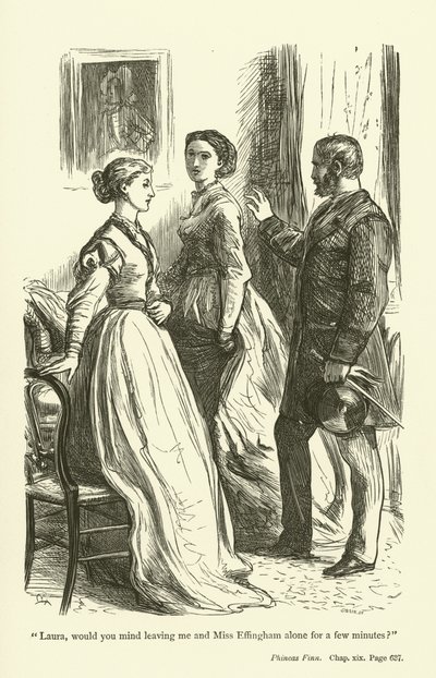 Illusztráció Phineas Finn számára, Anthony Trollope alkotó: John Everett Millais