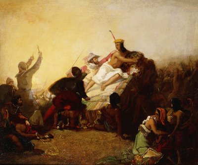 Pizarro elfoglalja a perui inkákat, 1846 alkotó: John Everett Millais