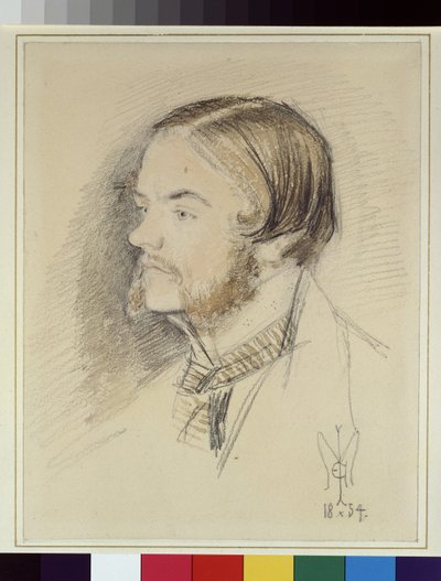 Holman Hunt portréja, 1854 (wc és ceruza papíron) alkotó: John Everett Millais