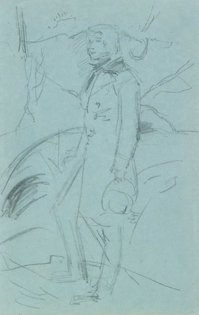 Előzetes vázlat John Ruskin portréjához, 1853-1854 alkotó: John Everett Millais