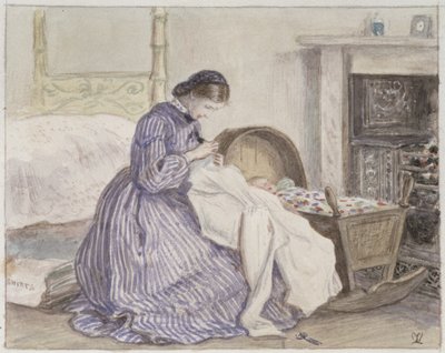 Stewart Harrison: A jéghegy – A varrónő, 1860 alkotó: John Everett Millais