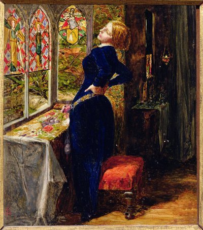 Tanulmány a Marianának a Moated Grange-ben (lásd MAK 618) alkotó: John Everett Millais