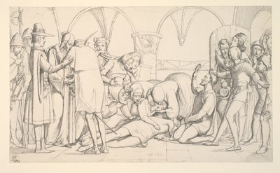 Tanulmány a Rómeó és Júlia, Az utolsó jelenethez alkotó: John Everett Millais