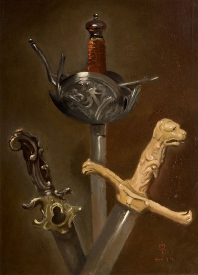 Három kardszár, 1839. alkotó: John Everett Millais