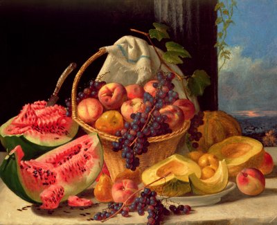 Csendélet gyümölcsökkel (olaj, vászon) alkotó: John F. Francis