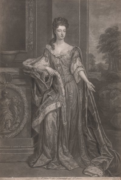Hampton Court szépségei: The Right Honorable Mary, Dorset grófnője alkotó: John Faber the younger