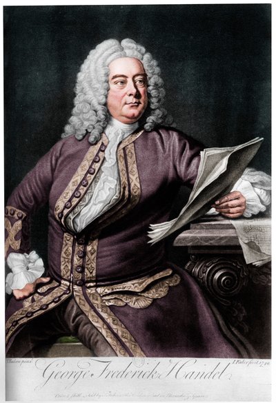 George Frideric Händel német származású brit barokk zeneszerző, 1749 alkotó: John Faber the younger