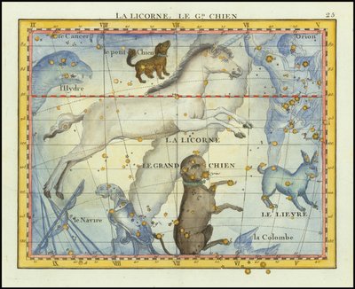 1776 - John Flamsteed - La Licorne, Le Grand Chien (Monoceros  Canis Major) alkotó: John Flamsteed