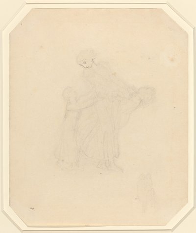 Felnőtt és két gyerek alkotó: John Flaxman