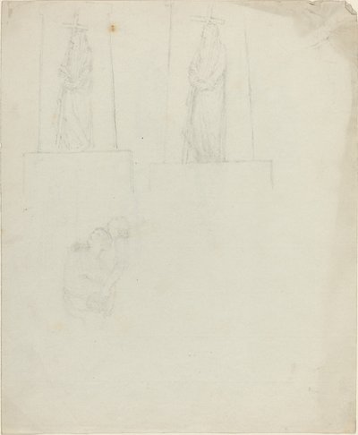 Emlékműtervek [recto and verso] alkotó: John Flaxman