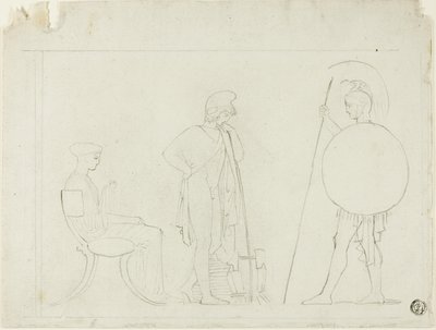 Hector Chiding Paris alkotó: John Flaxman