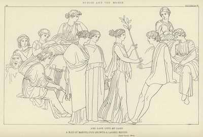 Hésziodosz és a múzsák alkotó: John Flaxman