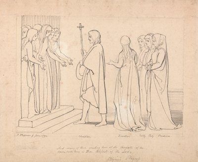 Illusztráció a Zarándok haladásáról alkotó: John Flaxman