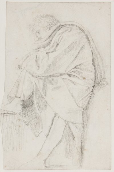 Gondolatba burkolt ember, 1790 körül alkotó: John Flaxman