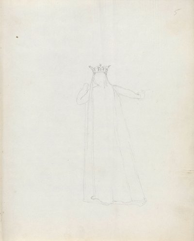 Mrs Siddons mint Constance, 1783 (toll, tinta és mosás papíron) alkotó: John Flaxman