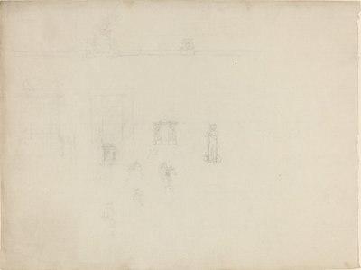 Építészeti és alaktanulmányok lapja alkotó: John Flaxman