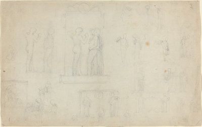 Vázlatlap [recto and verso] alkotó: John Flaxman
