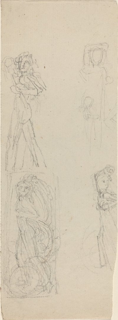 Tanulmányi lap [recto and verso] alkotó: John Flaxman
