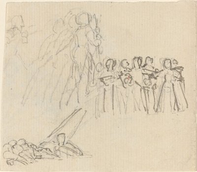Tanulmányi lap [recto and verso] alkotó: John Flaxman