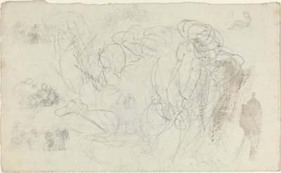 Tanulmányi lap [recto and verso] alkotó: John Flaxman