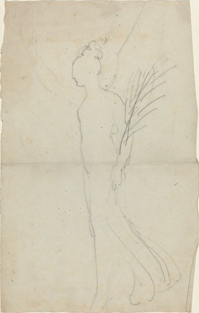 Vágó nő tenyérrel alkotó: John Flaxman