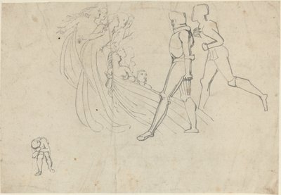 Tanulmány a zarándokok fejlődéséért (?) alkotó: John Flaxman