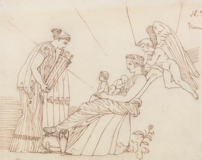 Phoebusnak születésekor, Aiszkhülosztól, Furies alkotó: John Flaxman