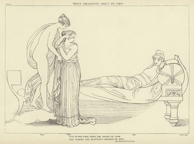 Vénusz bemutatja Helenát Párizsnak alkotó: John Flaxman