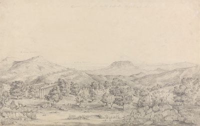 Apollo Epicurius templomának általános képe Bassae-ban, Figaleia alkotó: John Foster