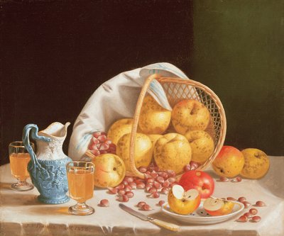 Csendélet sárga almával, 1858 alkotó: John Francis