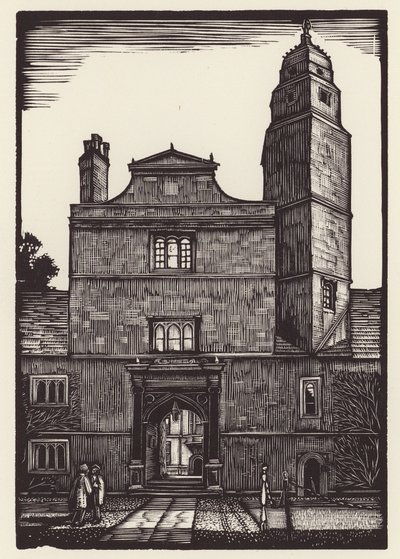 Cambridge: Caius (fametszet) alkotó: John Frederick Greenwood