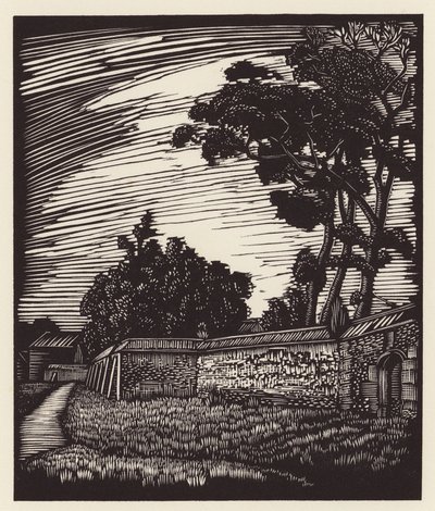 Cambridge: Coe Fen (fametszet). alkotó: John Frederick Greenwood