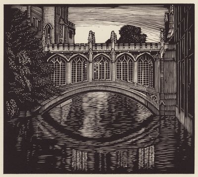 Cambridge: "Sóhajok hídja" (fametszet) alkotó: John Frederick Greenwood