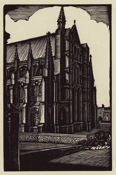 Ely székesegyház: East End (fametszet) alkotó: John Frederick Greenwood