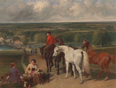 A királyi lovak gyakorlása alkotó: John Frederick Herring