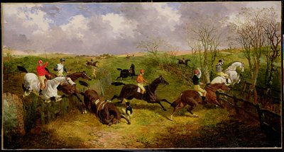 Egy akadályverseny (olaj, vászon) alkotó: John Frederick Herring Jnr