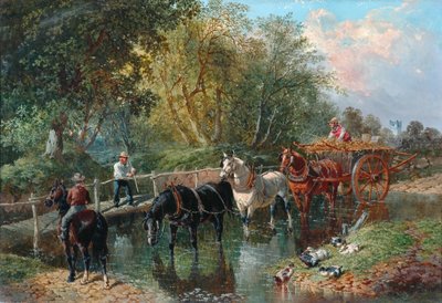 Átkelés a patakon alkotó: John Frederick Herring Junior