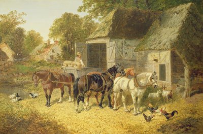 Lovak a hámban alkotó: John Frederick Herring Junior