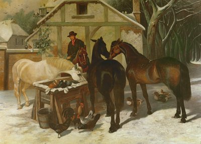 Télen a Vízvályúnál alkotó: John Frederick Herring Senior