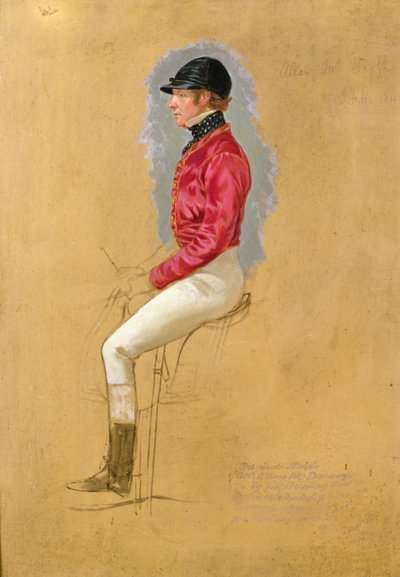 Allen McDonough portrévázlata a „Steeple Chase Cracks”-hoz alkotó: John Frederick Herring Senior