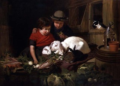 Nyúlrajongók alkotó: John Frederick Herring Senior